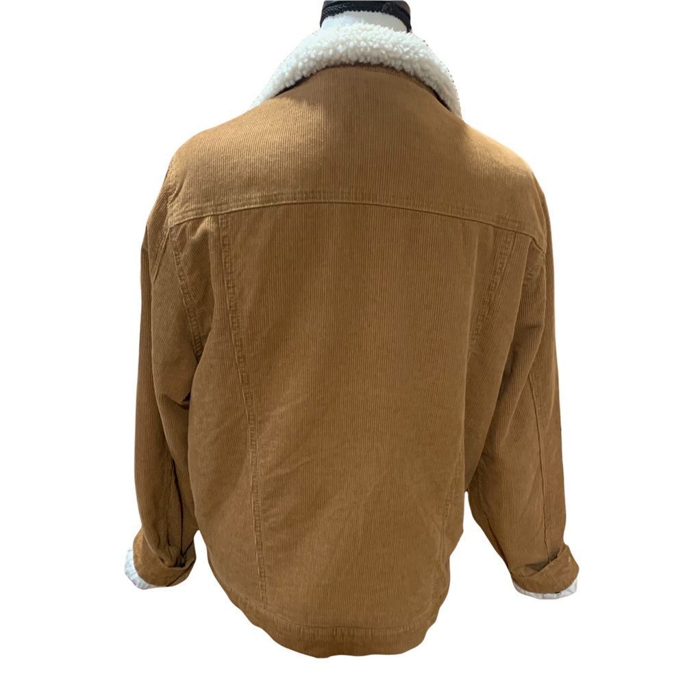 Rue 21 Corduroy Tan Button-down Jacket with Fleece Lining - Picture 3 of 13